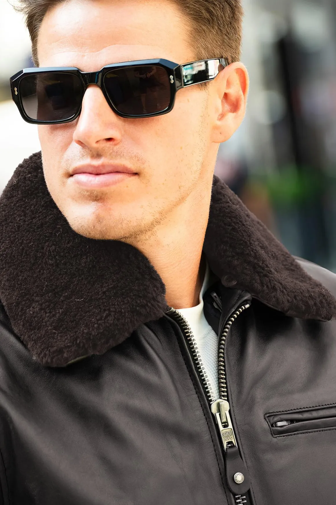 Blouson Homme Schott Lc1380 Dark Brown