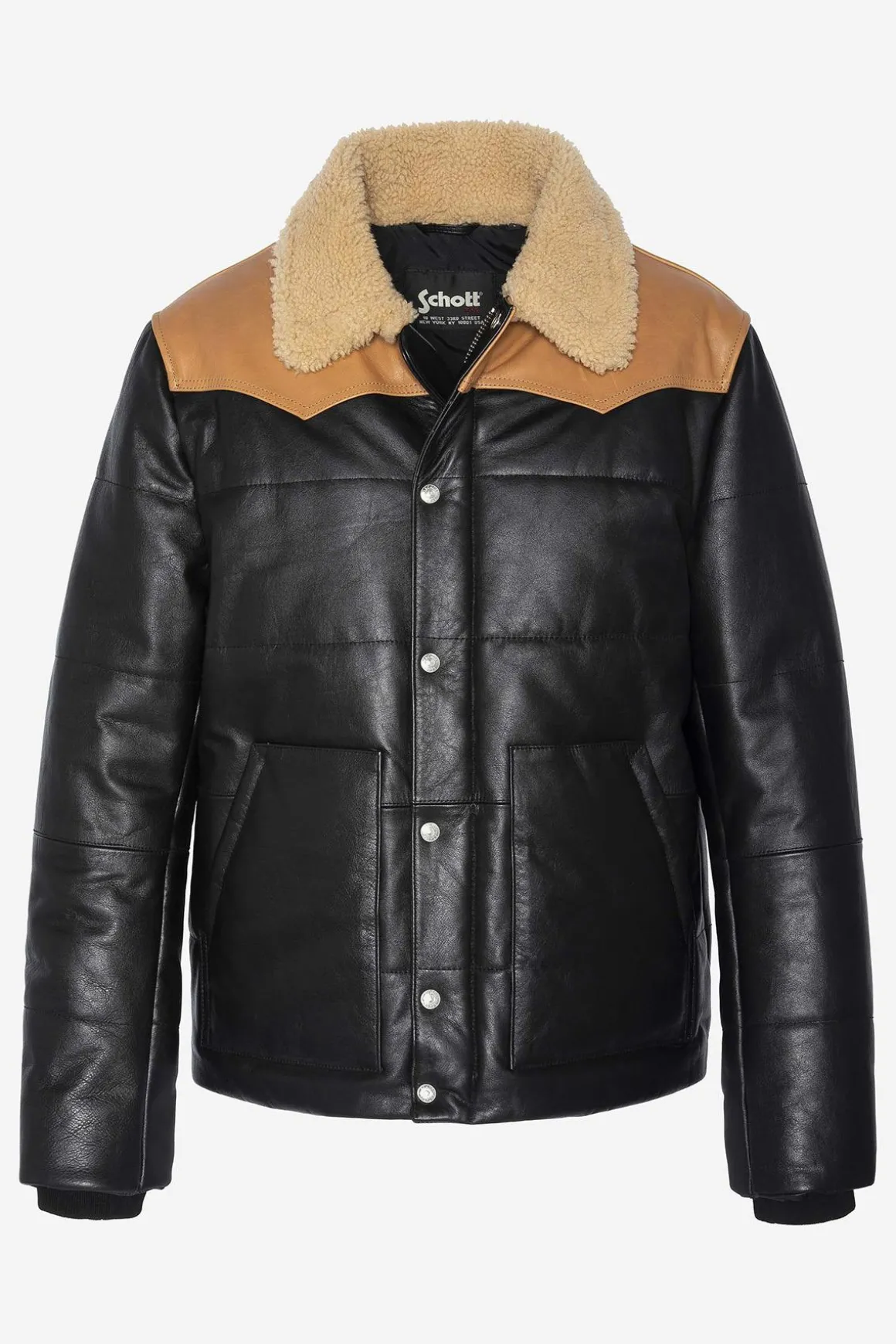 Blouson Homme Schott Lcdayton Black/Cognac