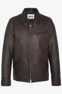 Blouson Homme Schott Lc9521D Dark Brown