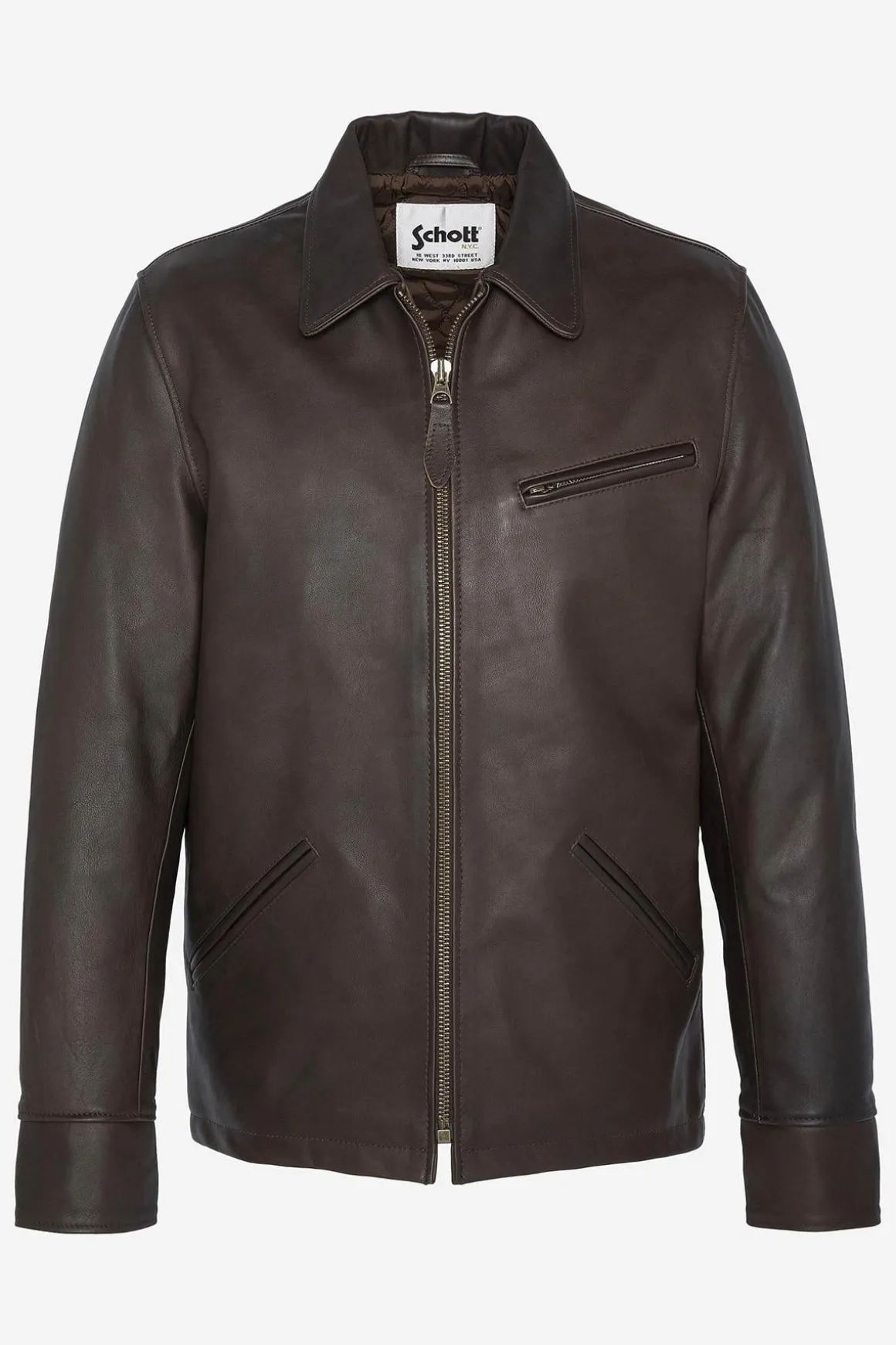 Blouson Homme Schott Lc9521D Dark Brown