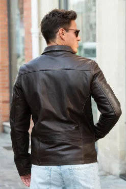 Blouson Homme Schott Lc9521D Dark Brown