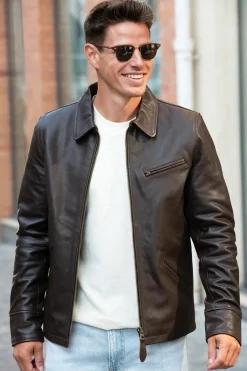 Blouson Homme Schott Lc9521D Dark Brown