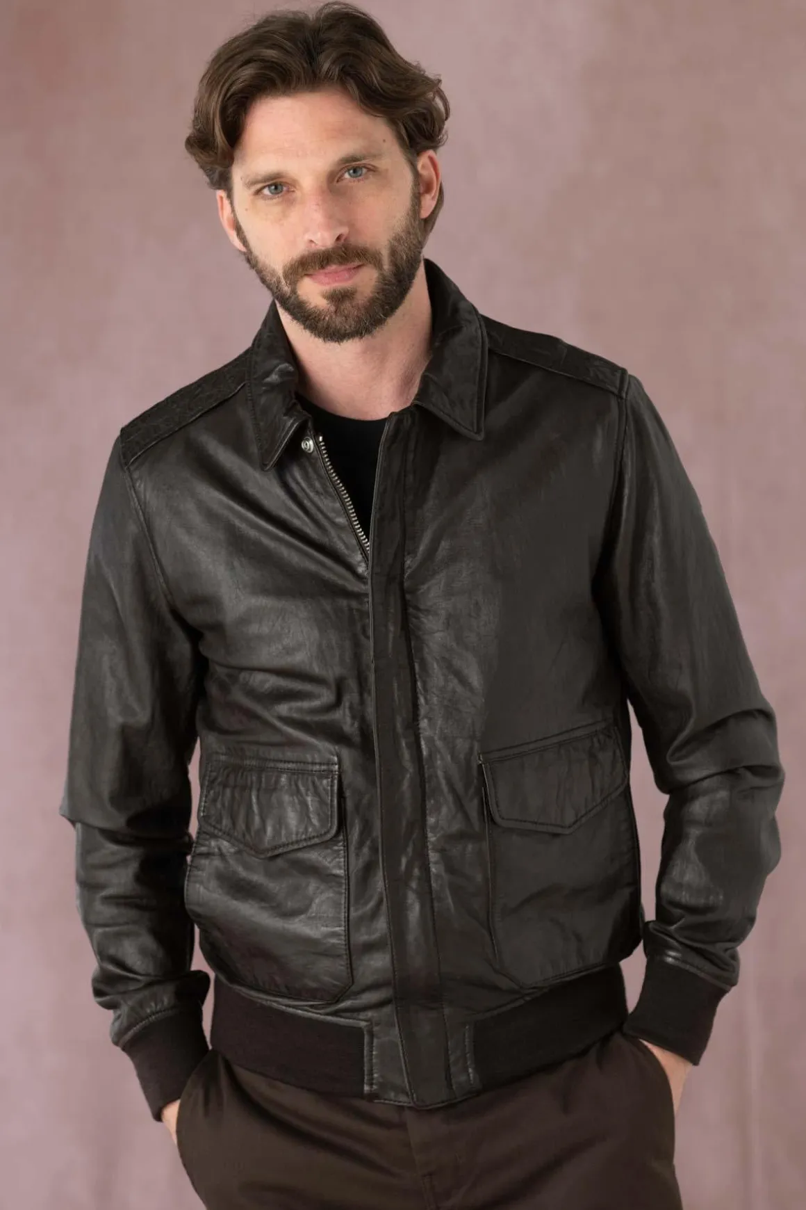 Blouson Homme Schott Lcflightwx Brown