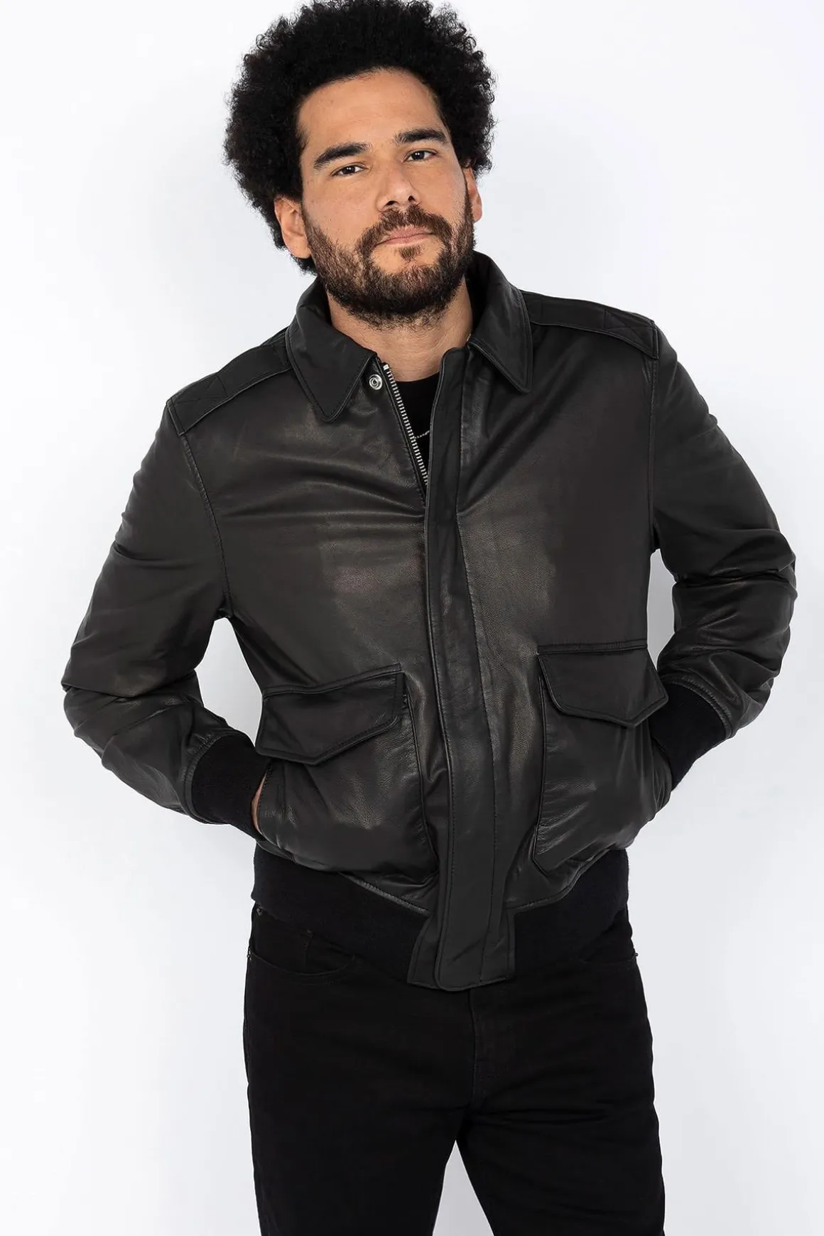 Blouson Homme Schott Lcflyvint Black