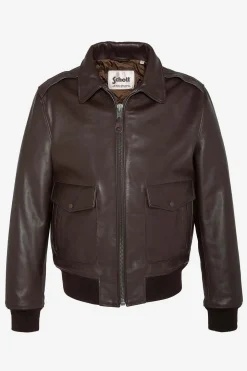 Blouson Homme Schott Lcflyw22 Brown