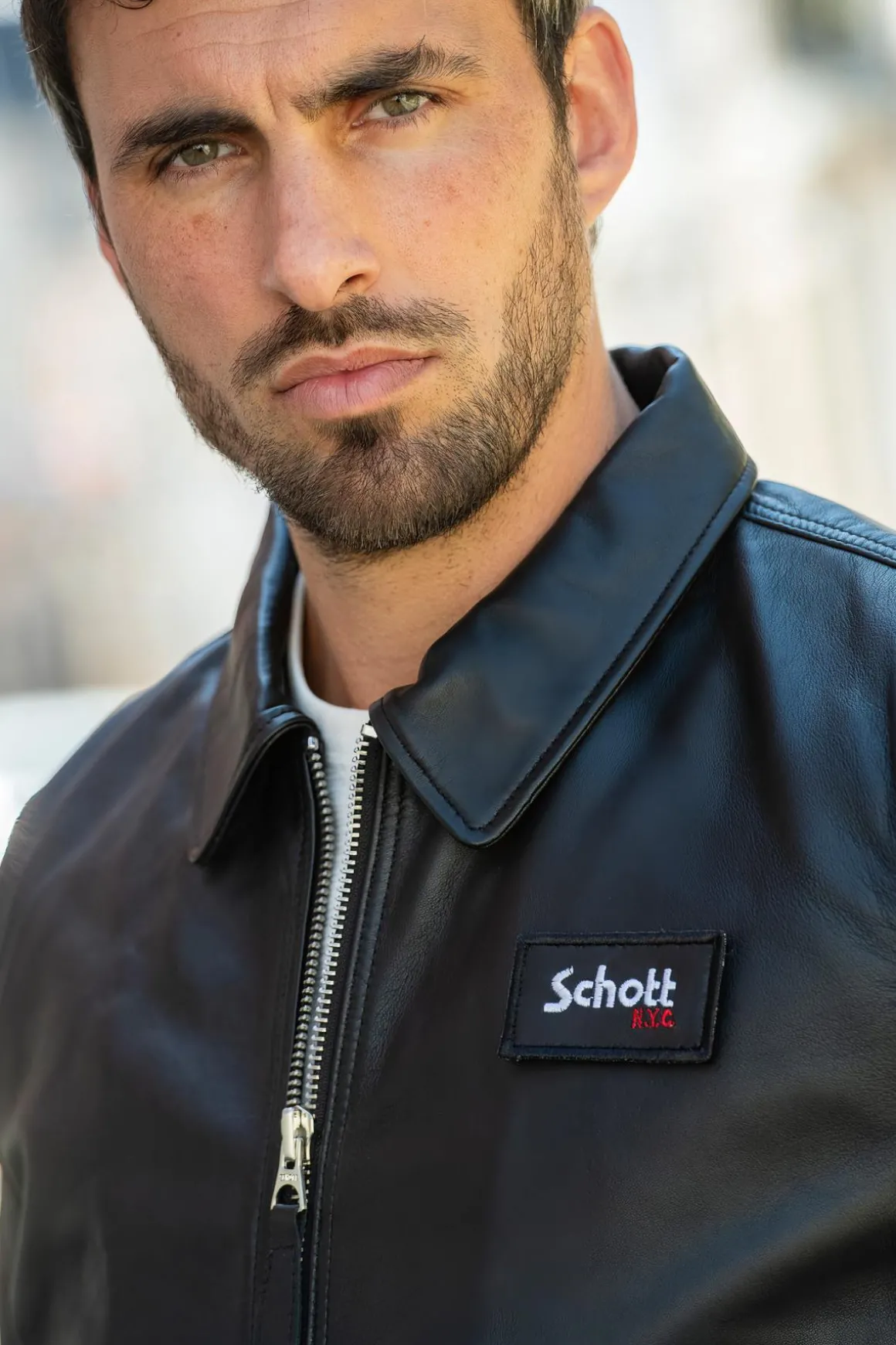 Blouson Homme Schott Lcjet Black