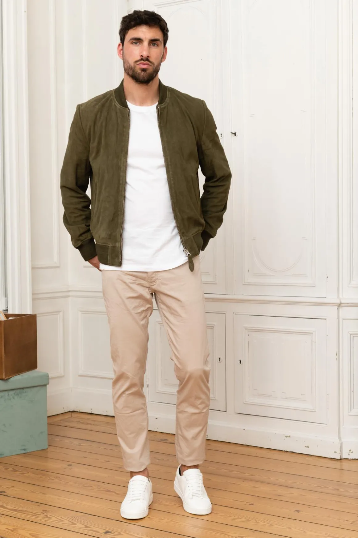 Blouson Homme Schott Lc300 Kaki