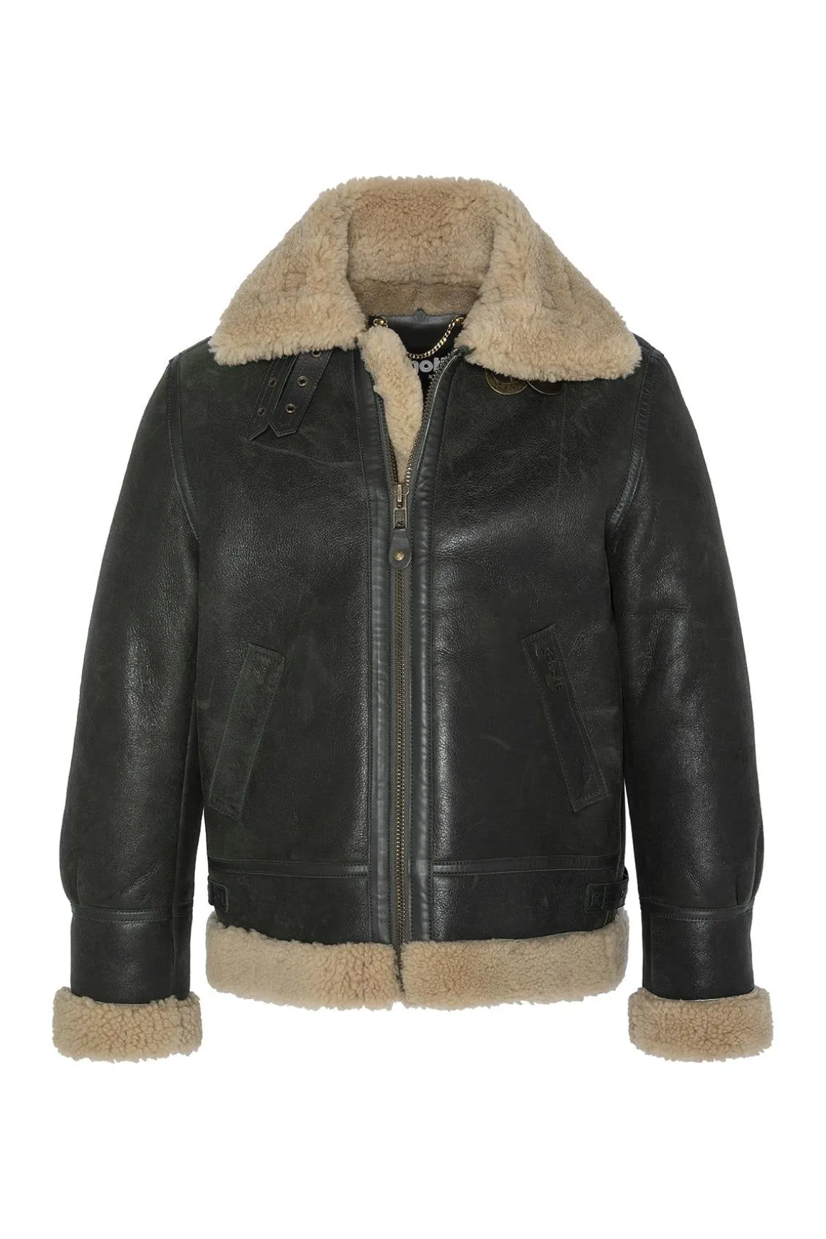 Blouson Homme Schott Lc1259 Kaki/Beige