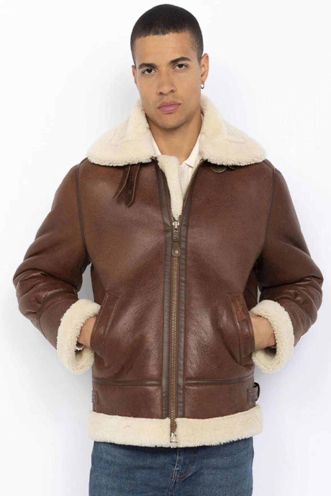 Blouson Homme Schott Lc1259 Moka