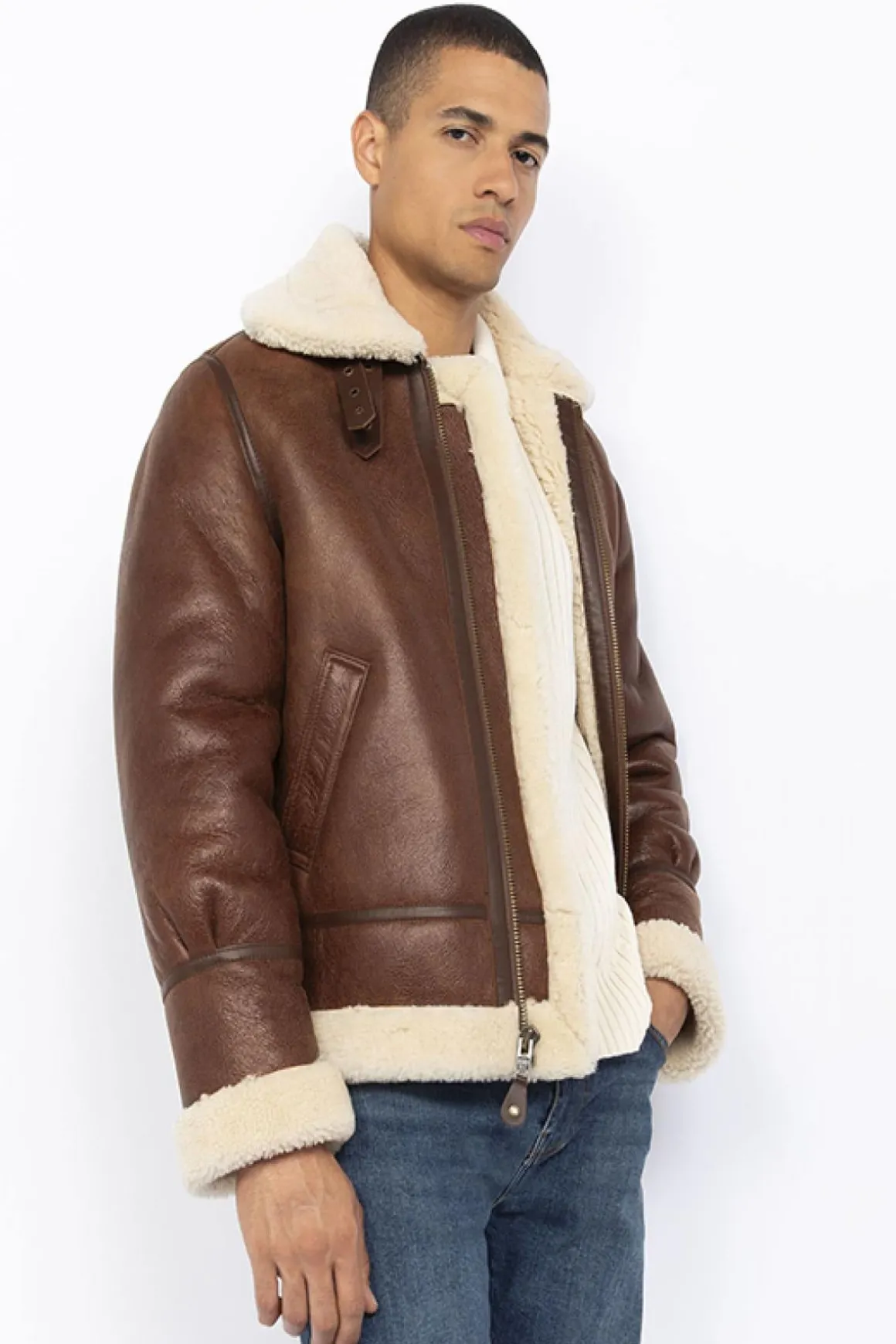 Blouson Homme Schott Lc1259 Moka