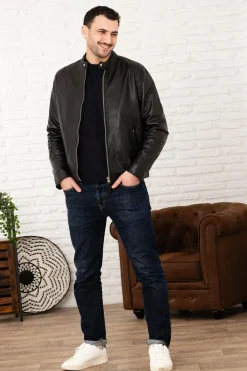 Blouson Homme Schott Lcmotorlamb Black