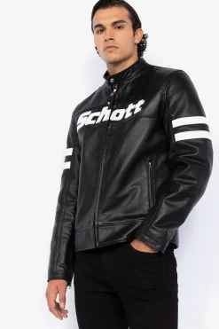 Blouson Homme Schott Lcmotorvint Black