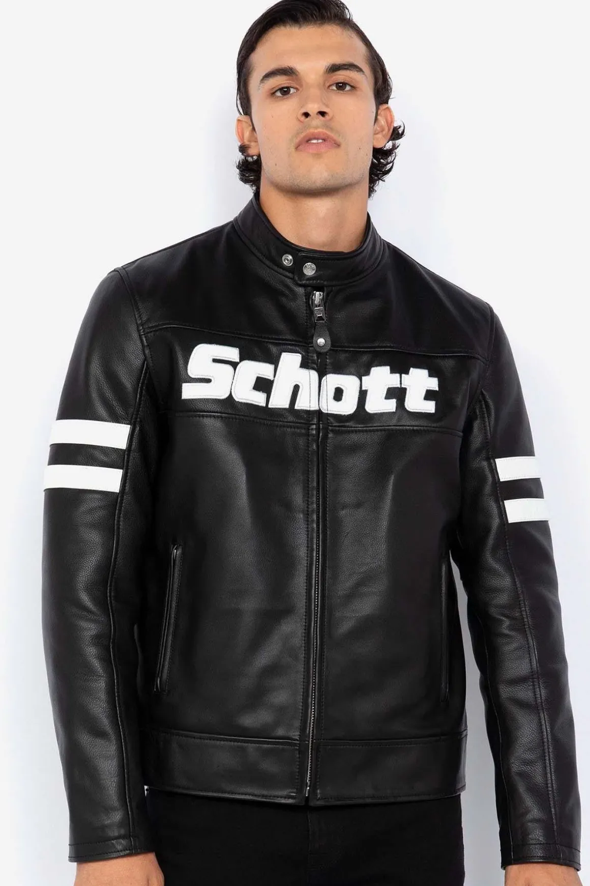 Blouson Homme Schott Lcmotorvint Black