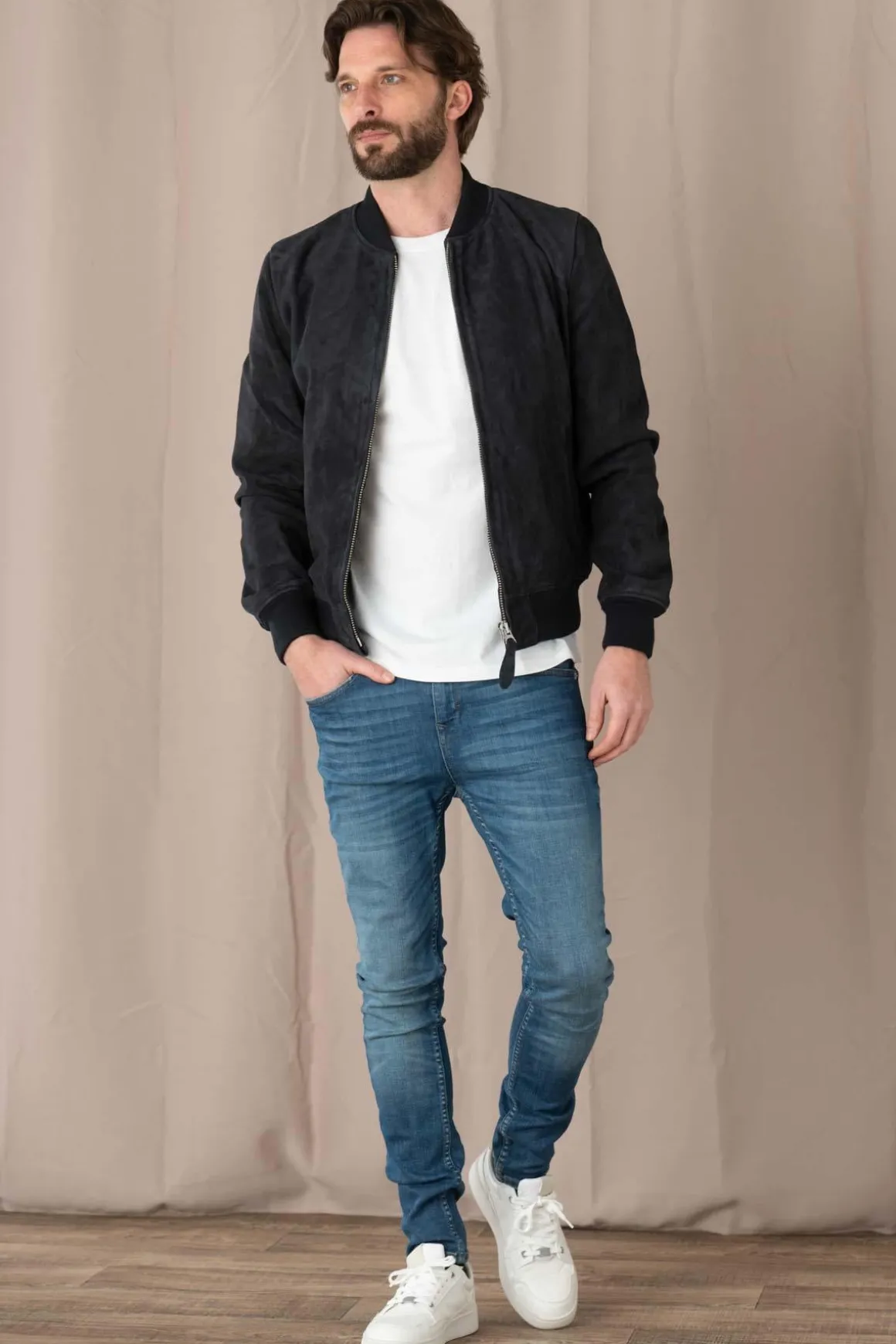 Blouson Homme Schott Lc300 Navy
