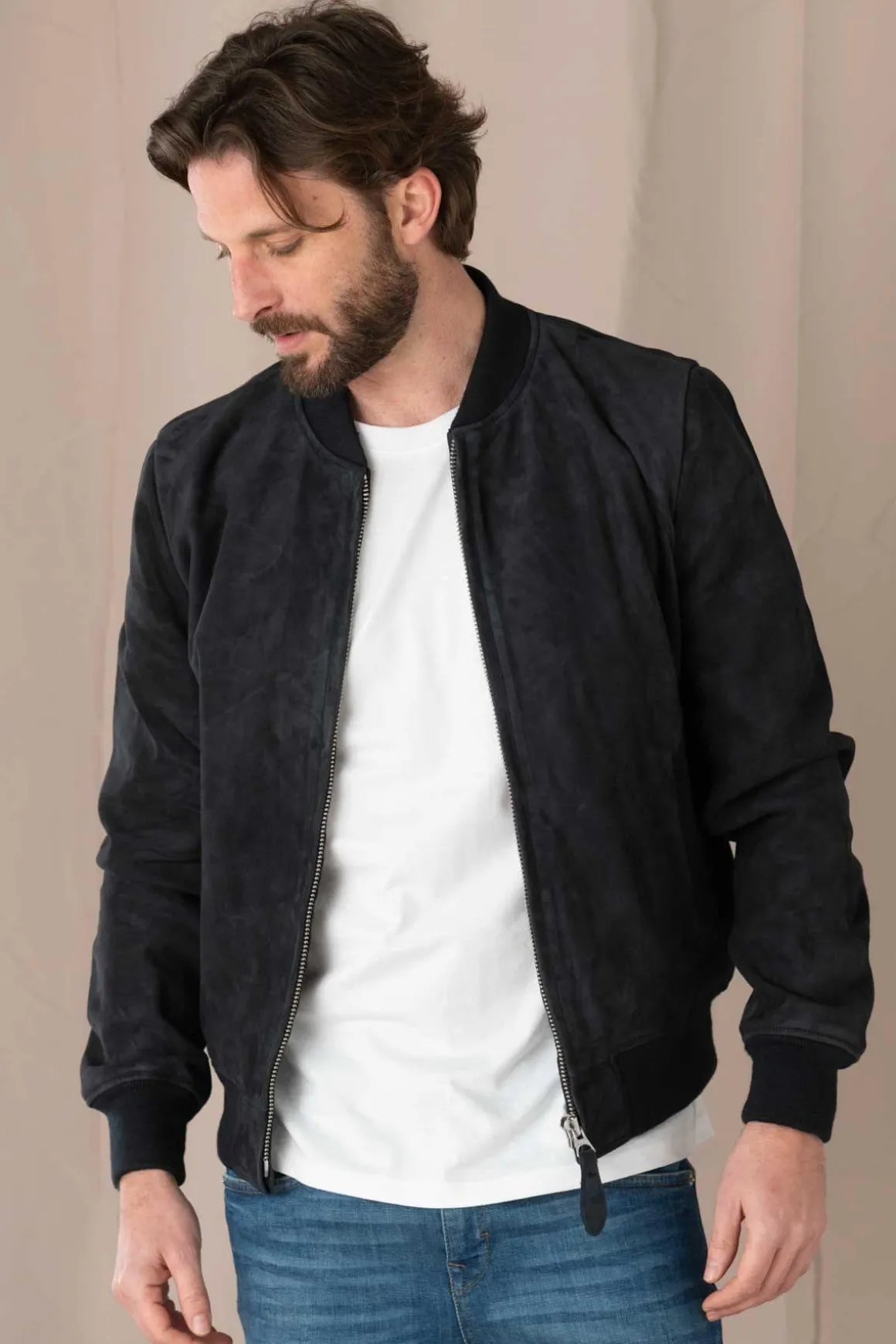 Blouson Homme Schott Lc300 Navy
