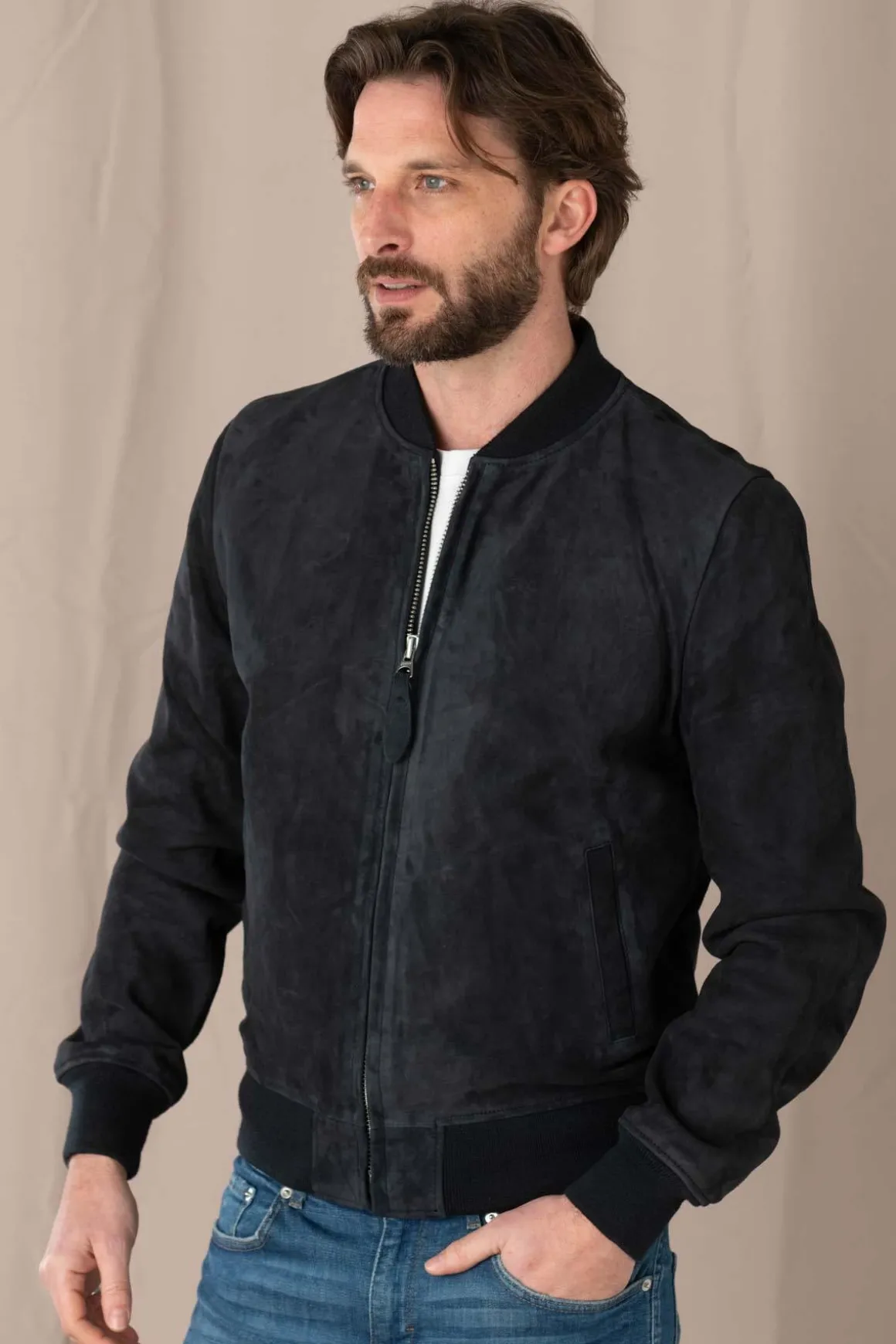 Blouson Homme Schott Lc300 Navy