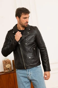 Blouson Homme Schott Lcperfcc Black