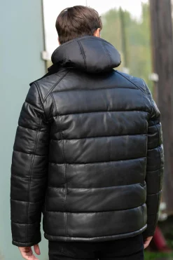 Blouson Homme Schott Lcpuffy Black