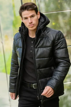 Blouson Homme Schott Lcpuffy Black