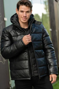 Blouson Homme Schott Lcpuffy Black