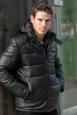 Blouson Homme Schott Lcpuffy Black