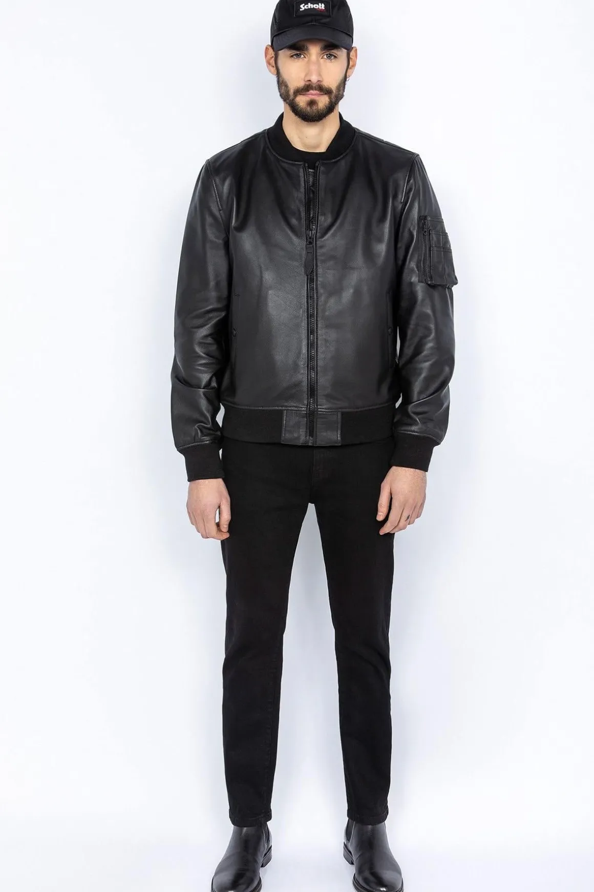 Blouson Homme Schott Lcqueens Black
