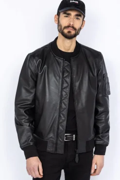 Blouson Homme Schott Lcqueens Black