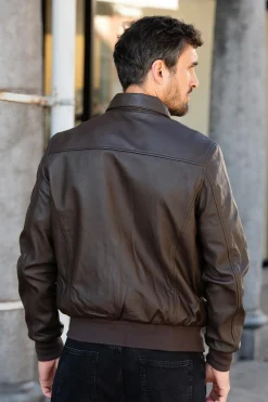 Blouson Homme Schott Lcraf Brown