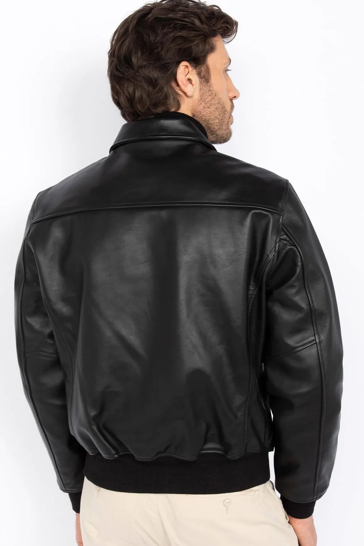Blouson Homme Schott Lc5100Rib Black