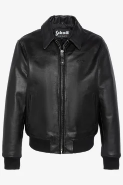 Blouson Homme Schott Lc5100Rib Black