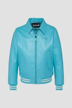 Blouson Homme Schott Lc5100Stripe Sky/ Ecru