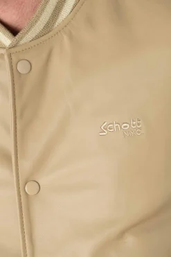 Blouson Homme Schott Lcteddys23Bi Beige/Off