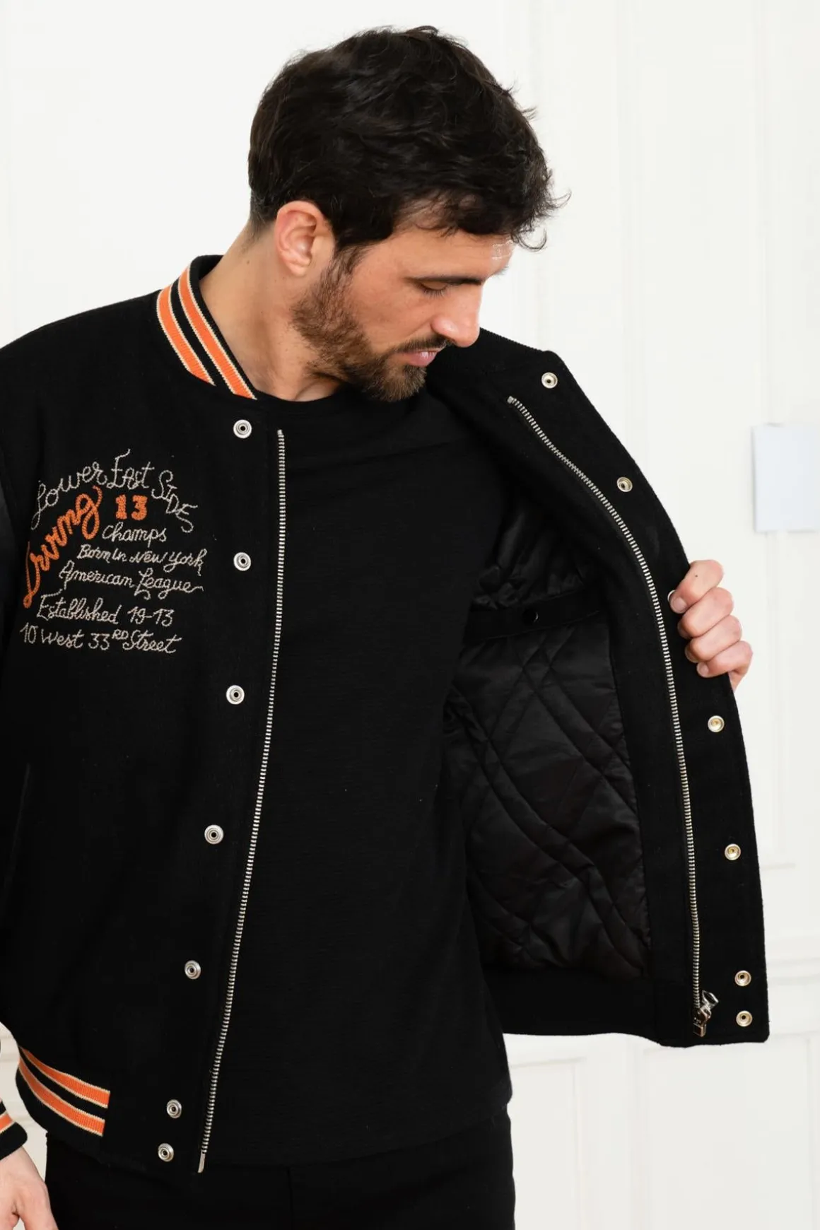 Blouson Homme Schott Lcteddybd Black Black