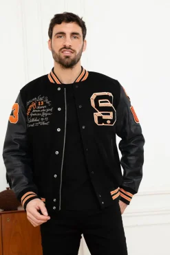 Blouson Homme Schott Lcteddybd Black Black