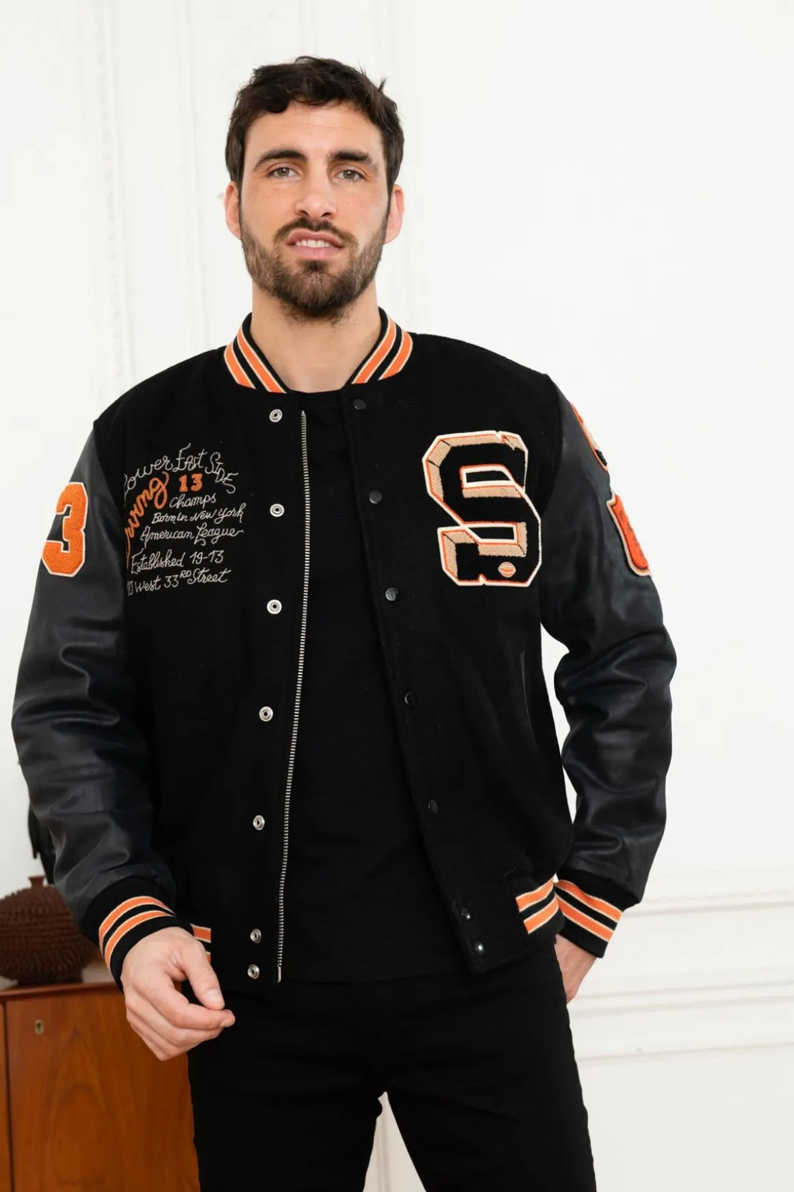 Blouson Homme Schott Lcteddybd Black Black