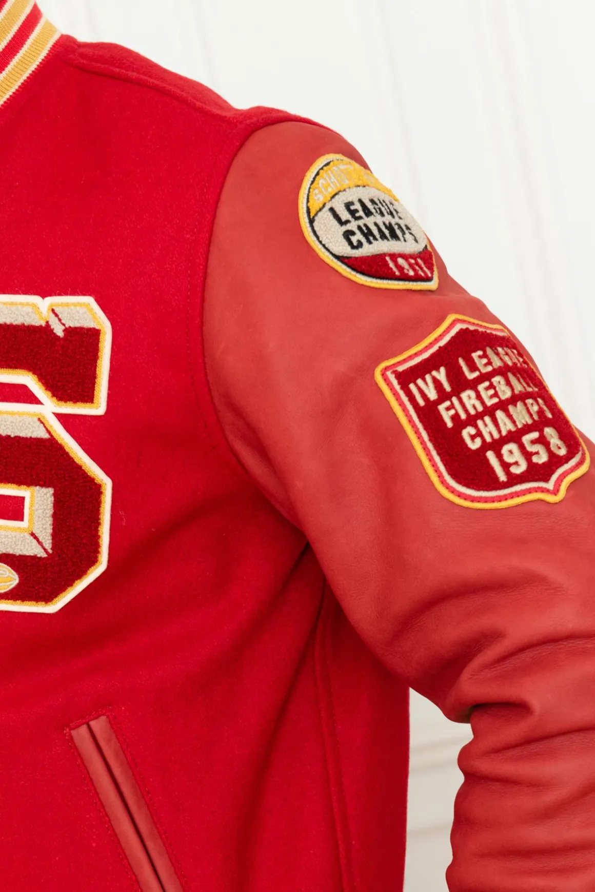 Blouson Homme Schott Lcteddybd Red Red