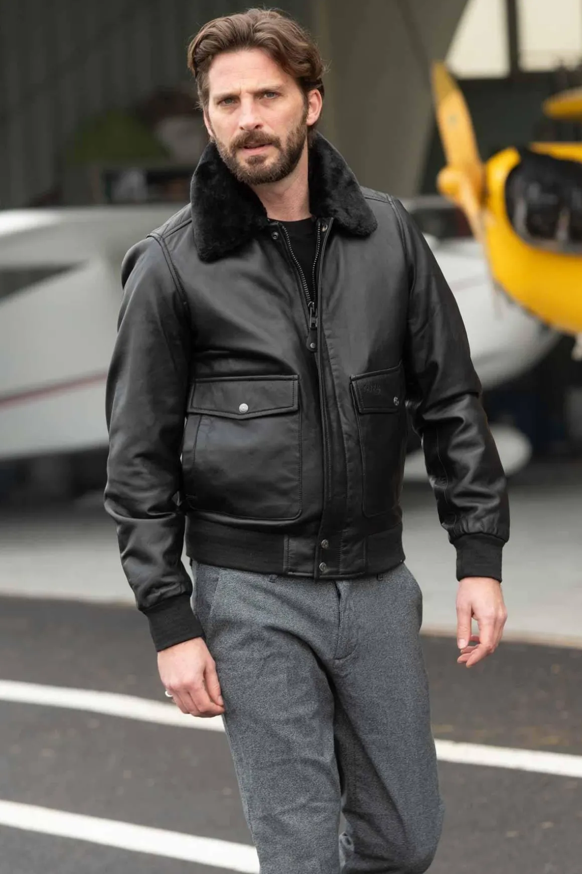Blouson Homme Schott Lctopgun Black