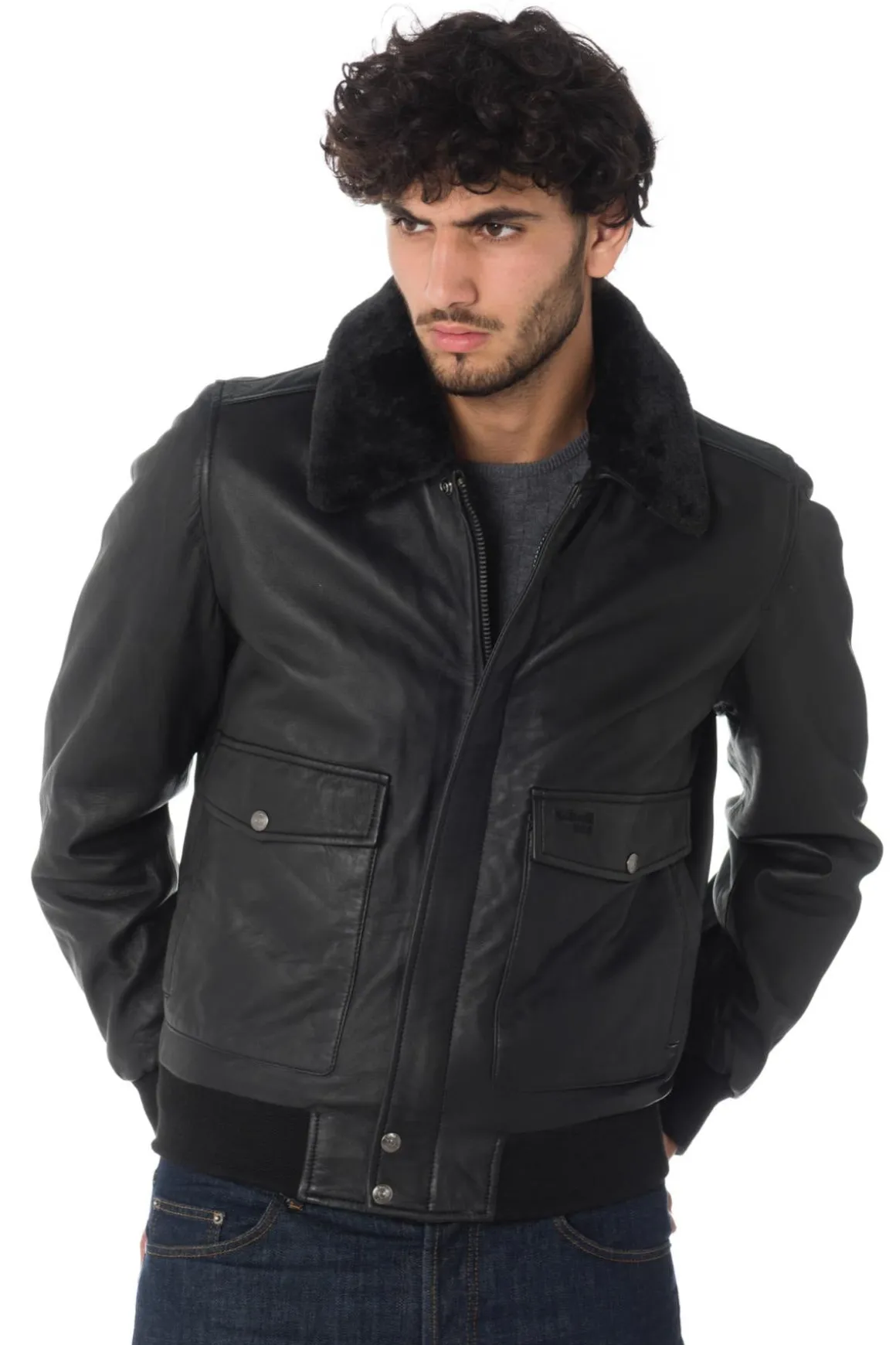 Blouson Homme Schott Lctopgun Black