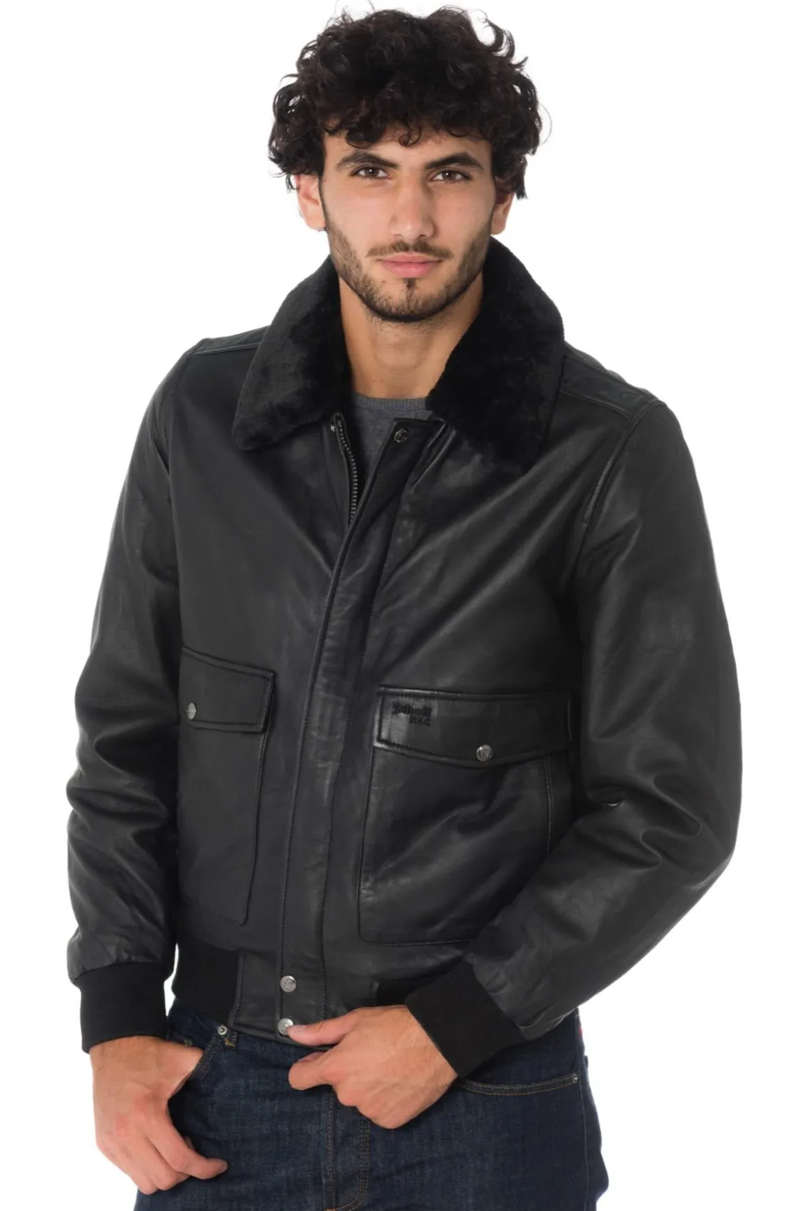 Blouson Homme Schott Lctopgun Black