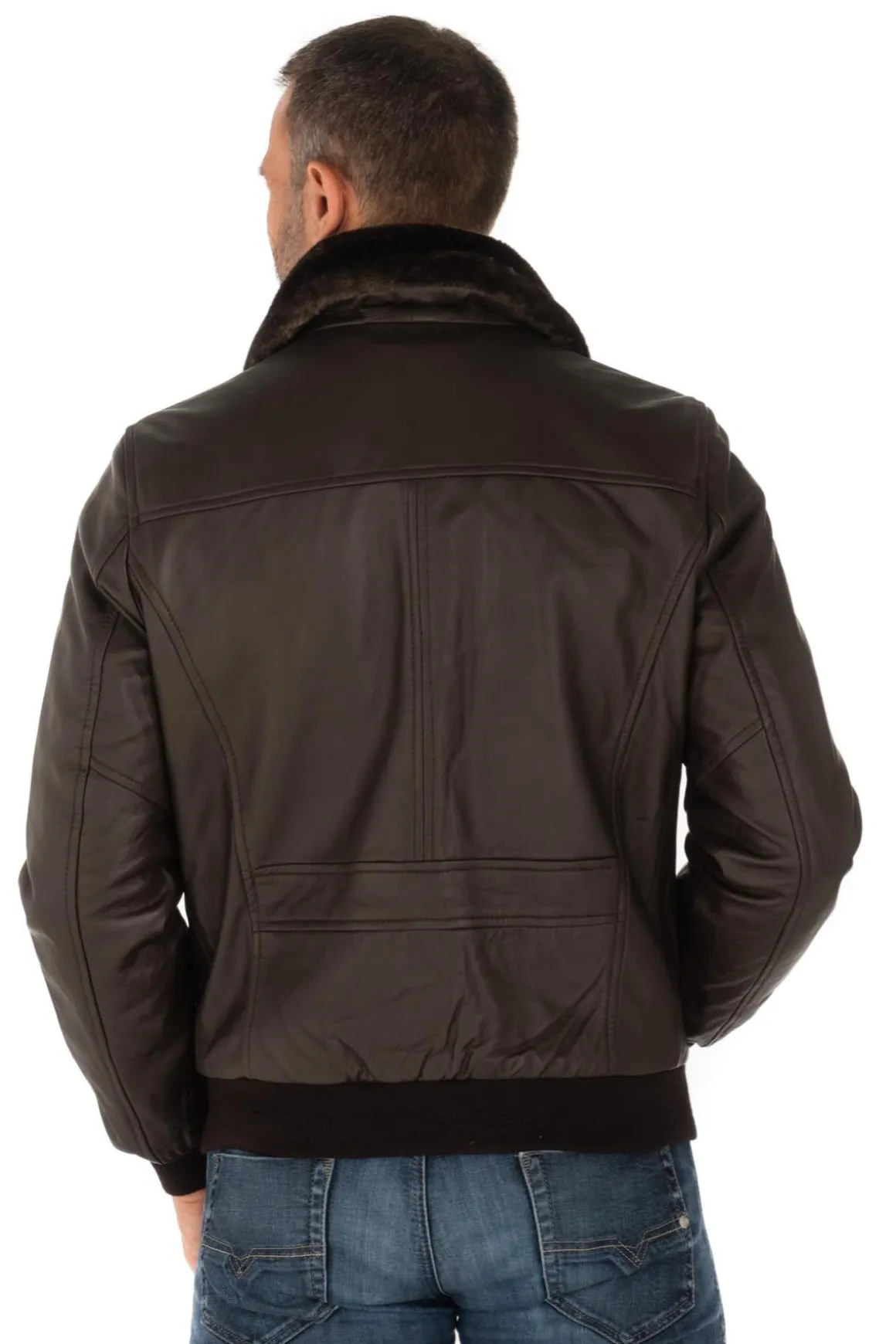 Blouson Homme Schott Lctopgun Brown
