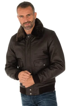 Blouson Homme Schott Lctopgun Brown