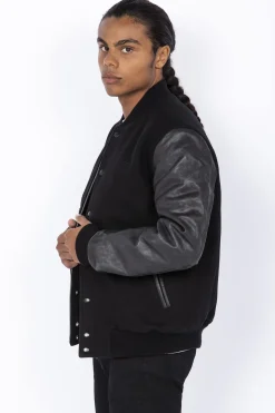 Blouson Homme Schott Lcusa Black/Black