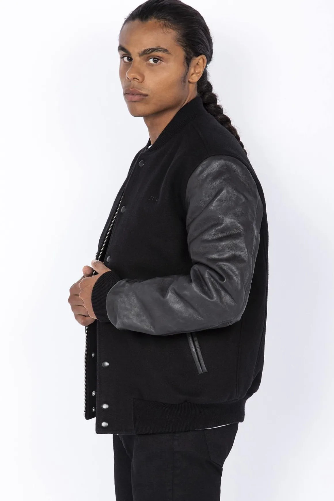 Blouson Homme Schott Lcusa Black/Black