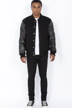 Blouson Homme Schott Lcusa Black/Black
