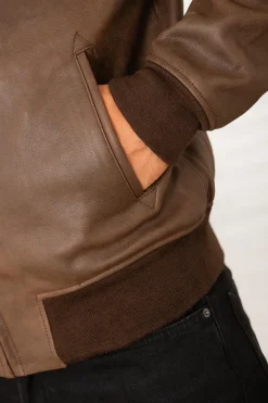 Blouson Homme Schott Lc5100Vint Ant. Brown