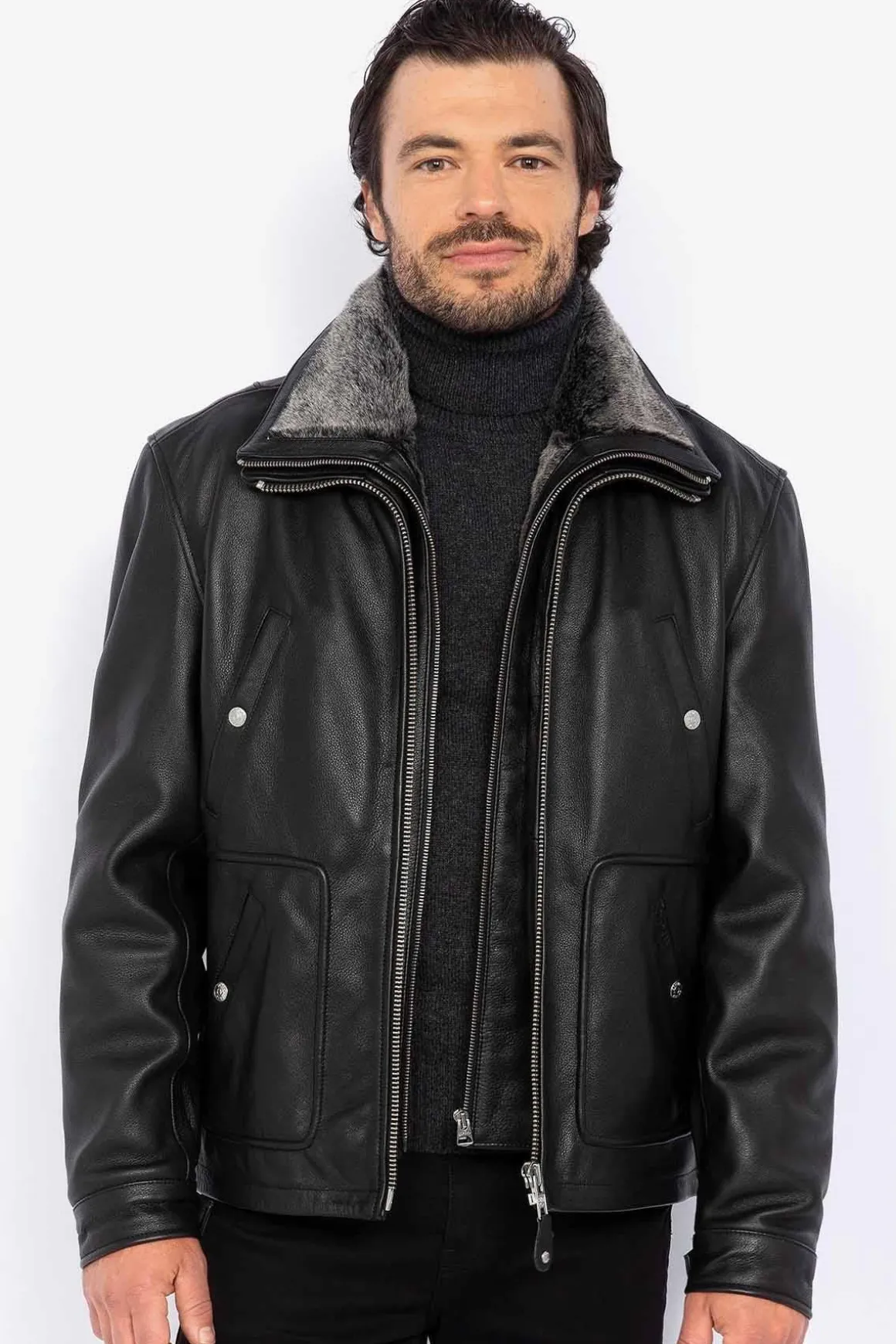 Blouson Homme Schott Lc8100W23 Black