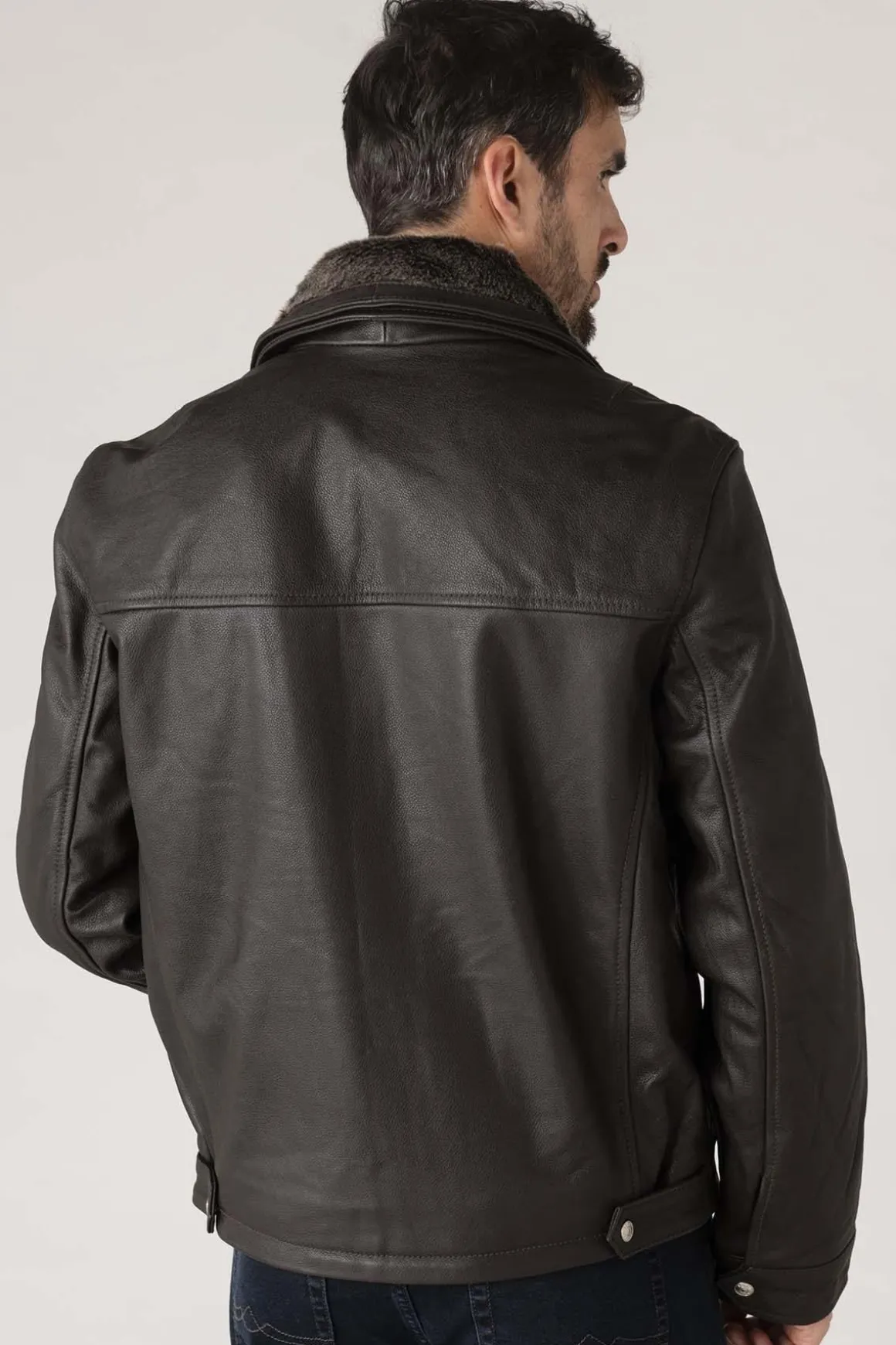 Blouson Homme Schott Lc8100W23 Brown