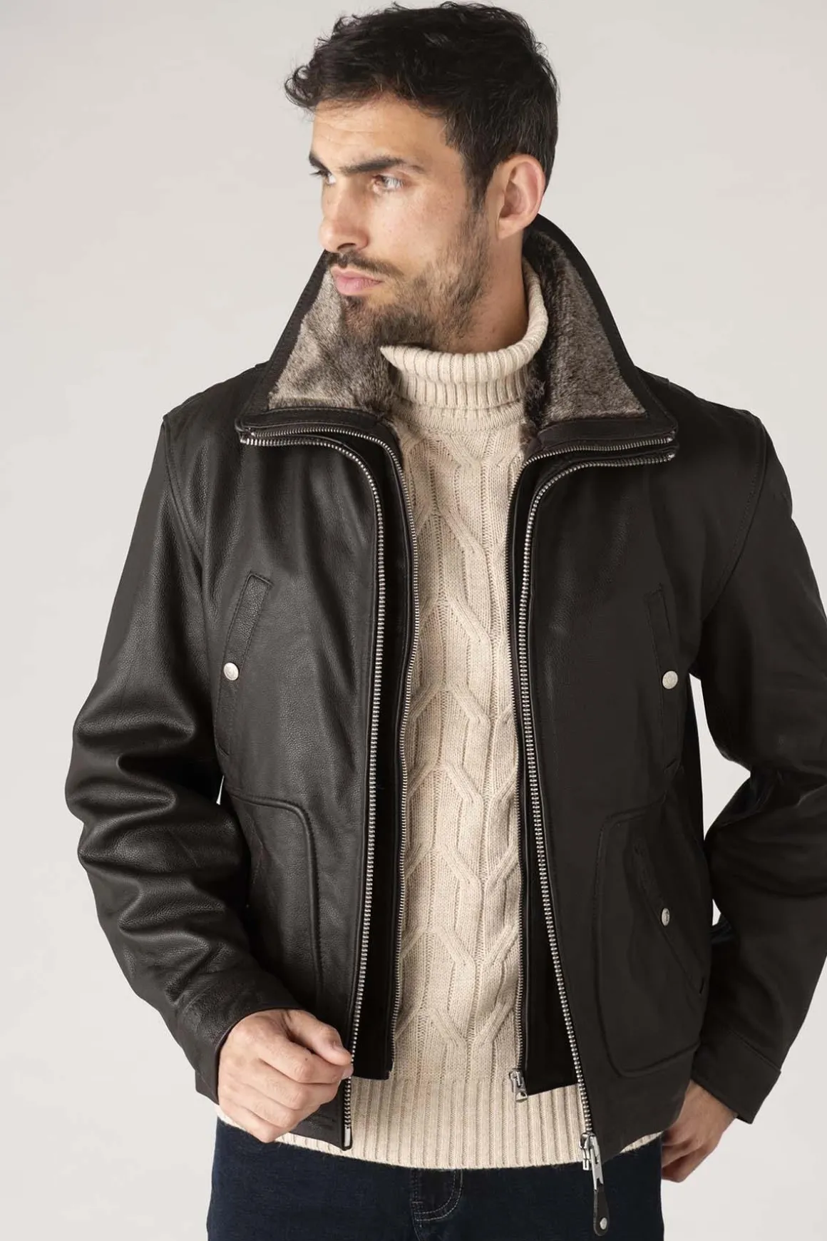 Blouson Homme Schott Lc8100W23 Brown