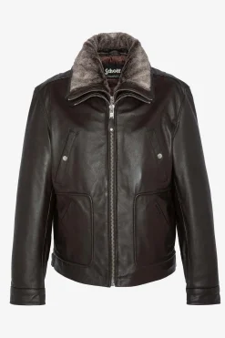 Blouson Homme Schott Lc8100W23 Brown