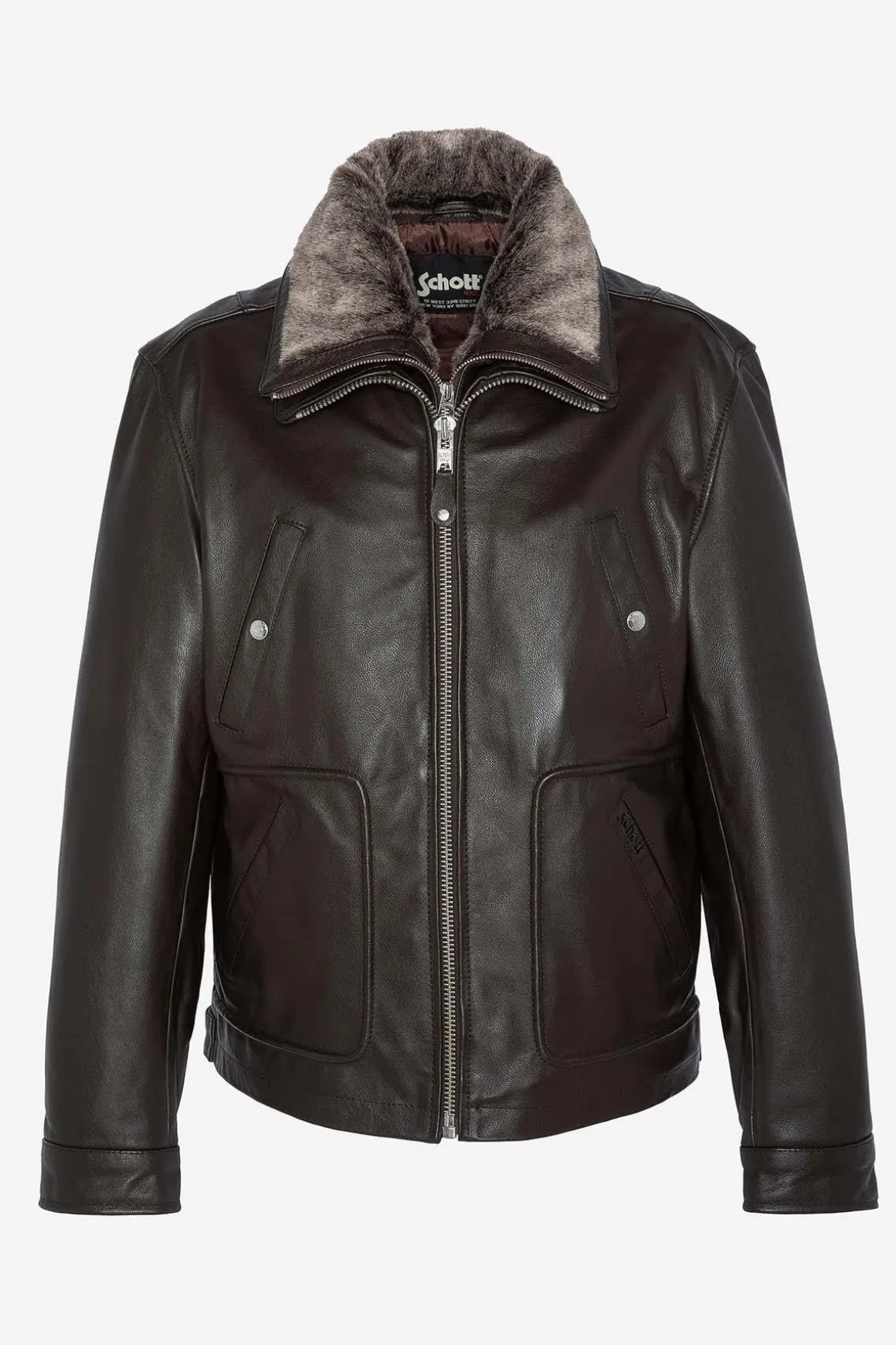 Blouson Homme Schott Lc8100W23 Brown